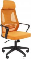 Офисное кресло CHAIRMAN CH636 (ткань, черный пластик/оранжевый)