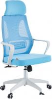 Офисное кресло CHAIRMAN CH636 (ткань, белый пластик/синий)