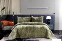Набор текстиля для спальни Sofi De MarkO Деварта 160x220 Пок-Дв-160x220о (олива)