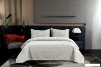 Набор текстиля для спальни Sofi De MarkO Деварта 240x260 Пок-Дв-240x260свс (светло-серый)