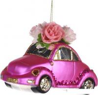 Елочная игрушка Goodwill Xmas 2024 Автомобиль YA 92645_2 (розовый)