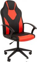 Игровое (геймерское) кресло CHAIRMAN Стандарт СТ-17 Гейм (экопремиум, черный/красный)