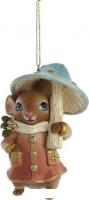 Елочная игрушка Kurt S. Adler Мышь с грибком E0923