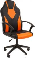 Игровое (геймерское) кресло CHAIRMAN Стандарт СТ-17 Гейм (экопремиум, черный/оранжевый)