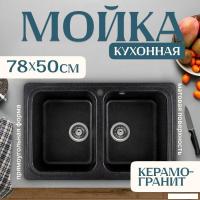 Кухонная мойка Saniteco Vetus (черный)