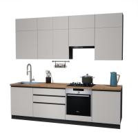 Готовая кухня ВерсоМебель Эко Премиум 2.6 (кашемир/ст. дуб вотан)