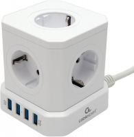 Сетевой фильтр Cablexpert TWR-5-U4-W-3