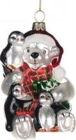 Елочная игрушка Goodwill Xmas 2024 Медведь и пингвины YA 92625