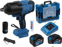 Гайковерт Bull SC 1810 1329727 (с 2-мя АКБ, кейс)