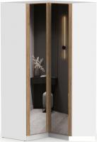 Шкаф распашной Интермебель Марсель 2 зеркала МР-12 (дуб крафт золотой)