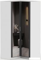 Шкаф распашной Интермебель Марсель 2 зеркала МР-12 (графит серый)