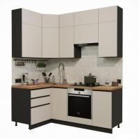 Готовая кухня ВерсоМебель Эко Премиум 1.2x2.0 левая (кашемир/ст. дуб вотан)