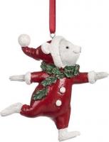 Елочная игрушка Goodwill Xmas 2024 Мышь в красном. Две пуговки D 43215_1