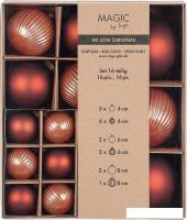 Елочная игрушка Inge's Christmas One-Two-Tree! 16408P418 (16шт, терракотовый)