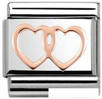 Звено для браслета NominatioN Два сердца 430104/08
