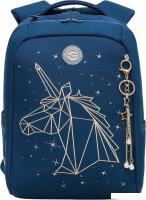 Школьный рюкзак Grizzly RG-466-1 (синий)