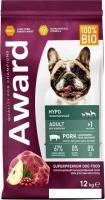 Сухой корм для собак Award Adult Hypo со свининой с добавлением брусники 2543561 12 кг