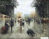 Картина Декарт Ретро городской мотив 1 8Л0343 (в раме)