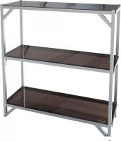 Стеллаж Импласт С 3 полками из монолитный поликарбоната 18269 (1м)