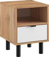 Тумба ЭлиГард Mone 1S1N (дуб вотан/белый)