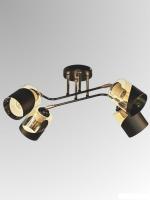 Спот Aitin Pro НПБ 02-4x60-101 XA1564B/4 (черный/золото)