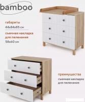 Детский комод Rant Bamboo 108 (cloud white)