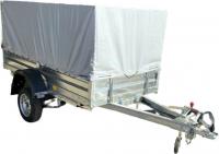 Одноосный прицеп AvtoS A20M1B (2000x1300x300, R13, ресс. 3302(ГАЗ-2лист), тент 400мм)