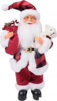 Елочная игрушка AksHome Санта-Клаус с мишкой