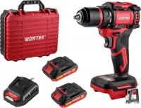 Дрель-шуруповерт Wortex BD 2025-1 DLi 1329838 (с 2-мя АКБ, кейс)