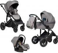 Универсальная коляска Farfello Molly Pro MP-1 (3 в 1, серый)