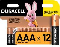 Батарейка DURACELL AAA LR03/MN2400 12 шт. LR03-12BL