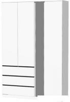 Шкаф распашной Mebelain Варма Stor 144 (белый)