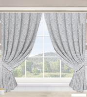 АртПостель Вензель серый для кухни с подхватом Ш.145.180