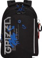Школьный рюкзак Grizzly RB-452-3 (черный/синий)