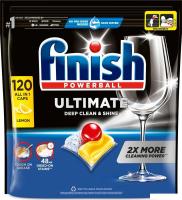 Капсулы для посудомоечной машины Finish Powerball Ultimate All In 1 Лимон (120 шт)