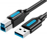 Кабель Vention COOBH USB Type-A - USB Type-B (2 м, черный)