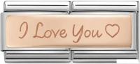 Звено для браслета NominatioN Я тебя люблю 430710/04