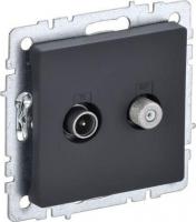 Розетка телевизионная IEK Brite BR-AF20-O-K53