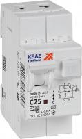 Дифференциальный автомат КЭАЗ OptiDin D63-22C25-AC-У3 C25 30мА 4.5кА 328100