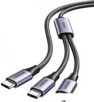 Кабель Ugreen US561 35087USB Type-C - USB Type-C x3 (1.5 м, черный)