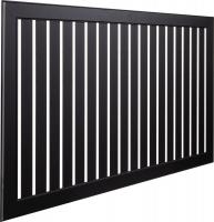 Декоративный экран Стильный дом De Luxe реечный 150х60 (черный)