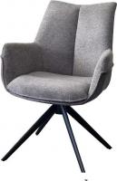 Стул с подлокотниками M-City Pontus 626M05484 (KN01-03 серыйBZ1046-02 темно-серыйчерный)