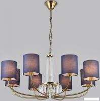 Подвесная люстра Ambrella LH71273/8 BS/DB (латунь/темно-синий)