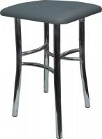 Табурет ВВР Квадрат (экокожа серый)