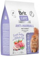 Сухой корм для кошек Brit Care Superpremium Anti-Hairball с белой рыбой и индейкой (вывод шерсти) 7