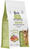 Сухой корм для кошек Brit care Cat Indoor Stool Odour Reduction с индейкой 1.5 кг
