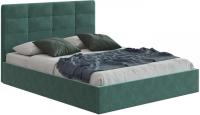 Кровать НК-Мебель Соната 160x200 72303674 (велюр зеленый/Happy 697)