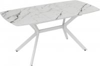 Кухонный стол ВВР Джерси (белый мрамор)