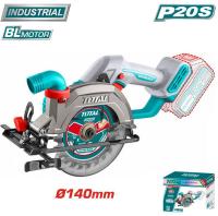 Дисковая (циркулярная) пила Total TSLI1402 (без АКБ)