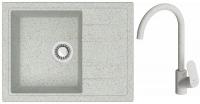 Кухонная мойка Berge BR-5850 + смеситель AM.PM Like F8007133 (серый)